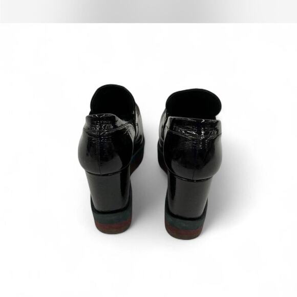 |Paloma Barceló| Black Patent Leather Platform Loafers Woman’s EU 39 or 8.5 US - Picture 4 of 6